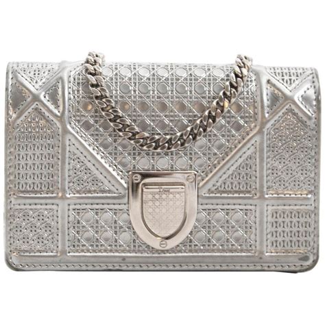 dior diorama bag silver|diorama bag price.